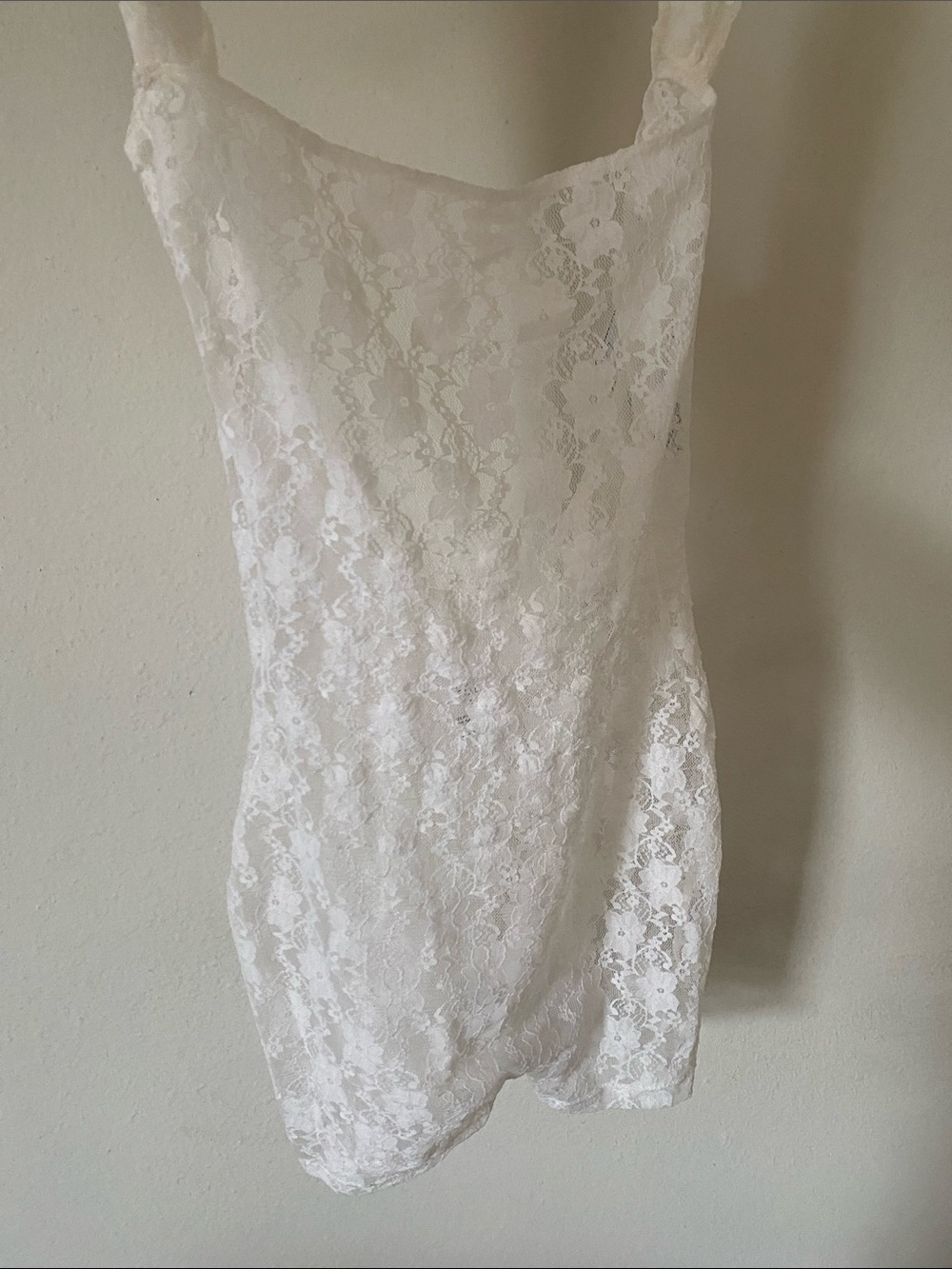 White Lace Slip Dress